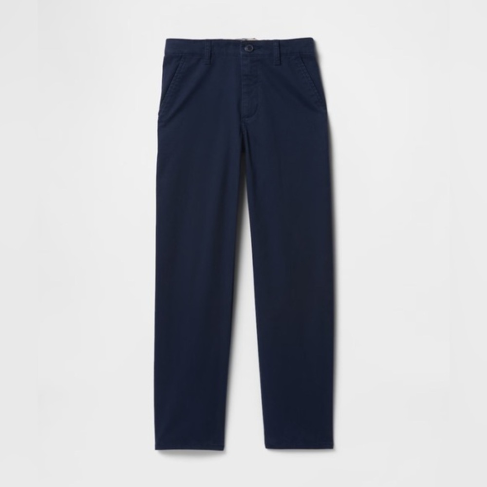 New GAP Boy’s Navy Blue Uniform Pants Chinos Size 10 Husky NWT